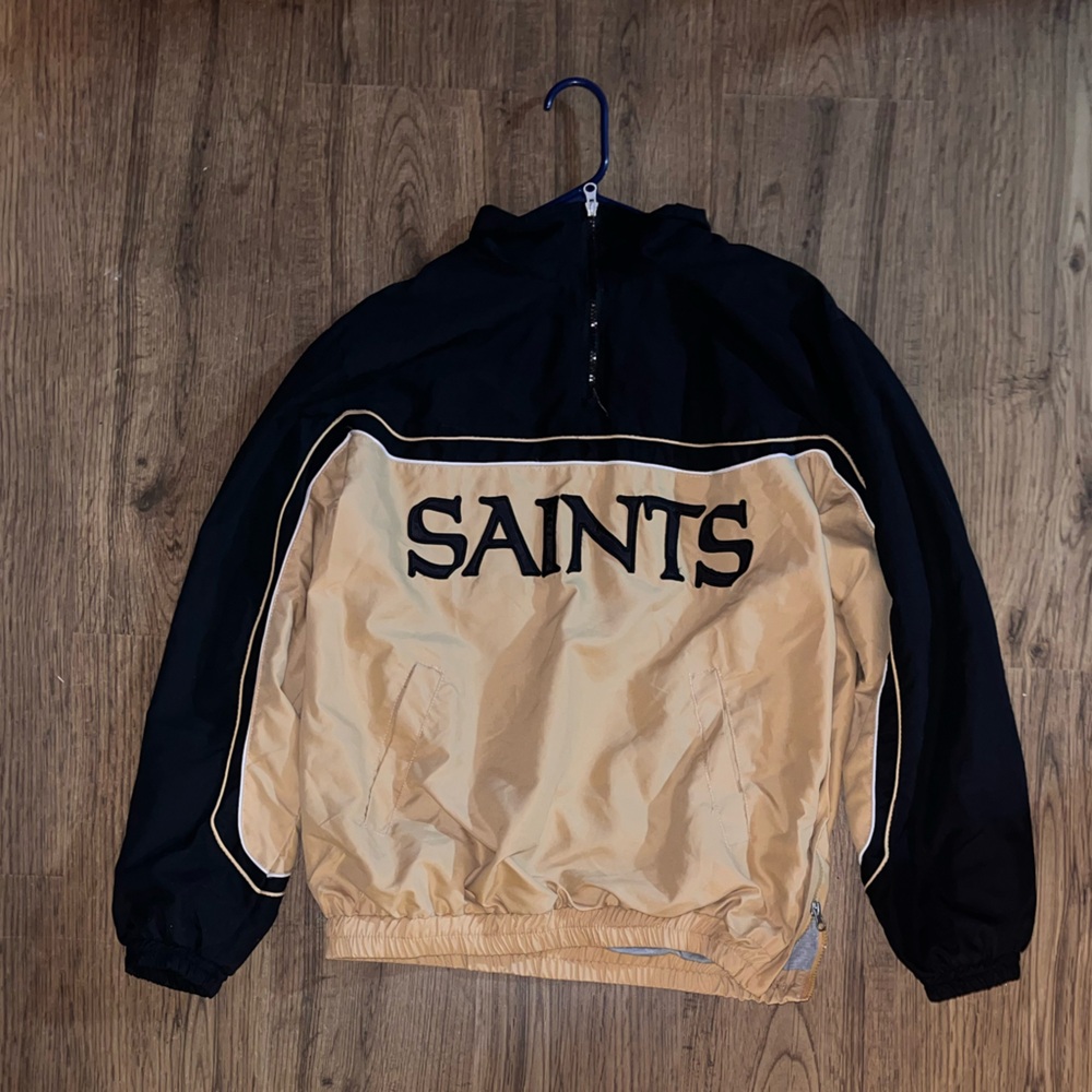 New Orleans Saints Black and Gold Pullover Jacket